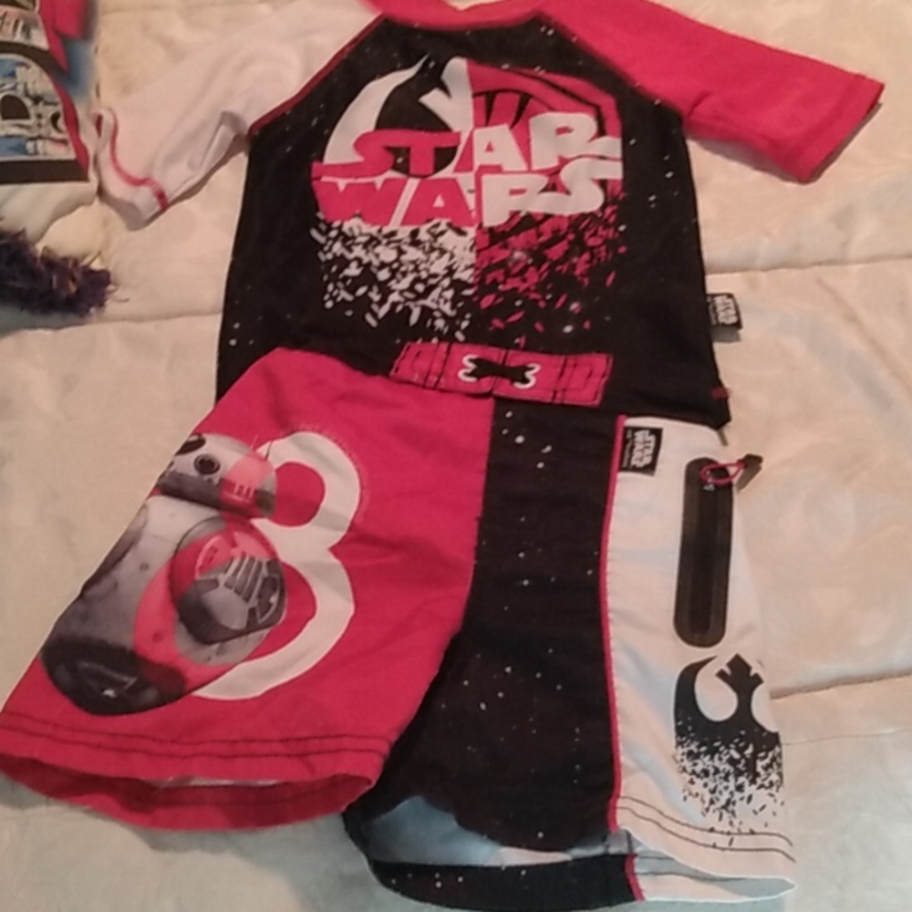 Adorable Star wars bathing suit for boys